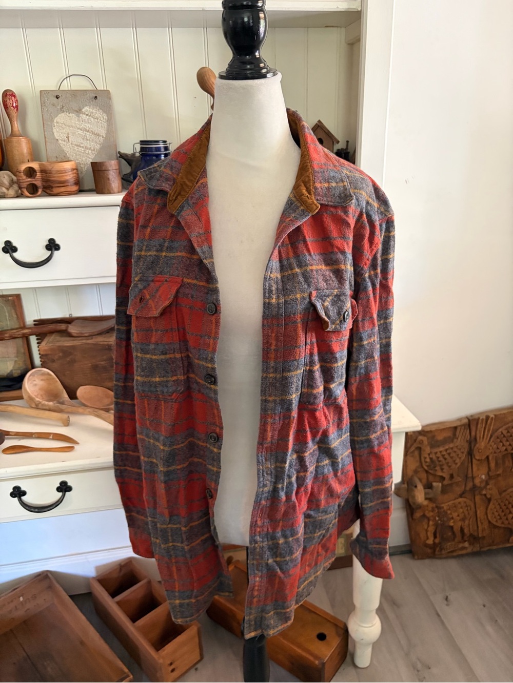 Wind River Men's Red Plaid Button Down Shirt